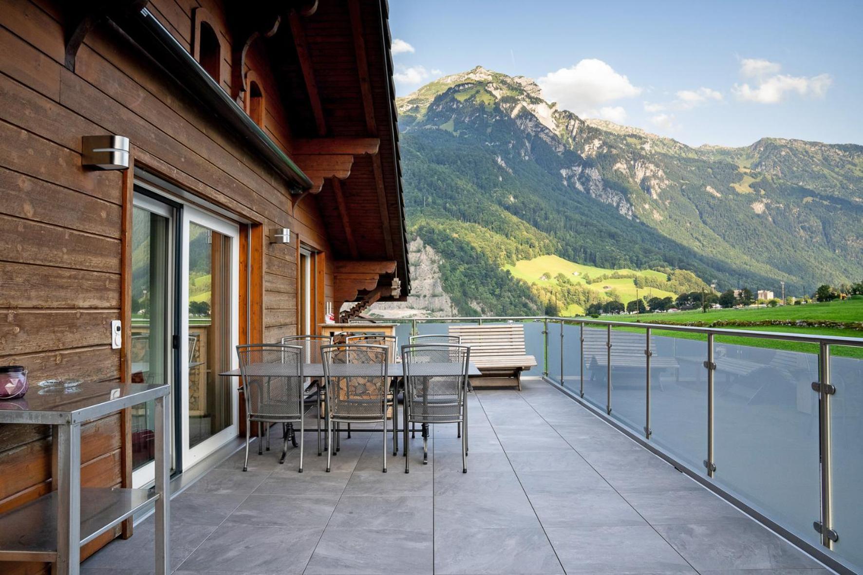 Ferienwohnung Glarner Bed Netstal Exterior foto