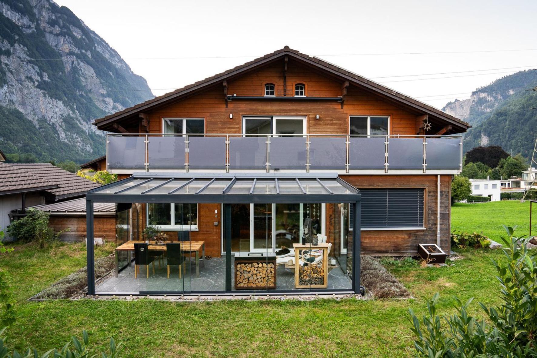 Ferienwohnung Glarner Bed Netstal Exterior foto