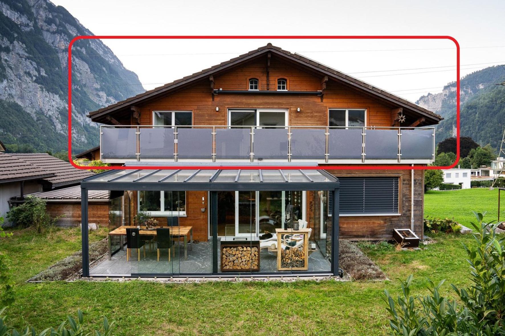 Ferienwohnung Glarner Bed Netstal Exterior foto